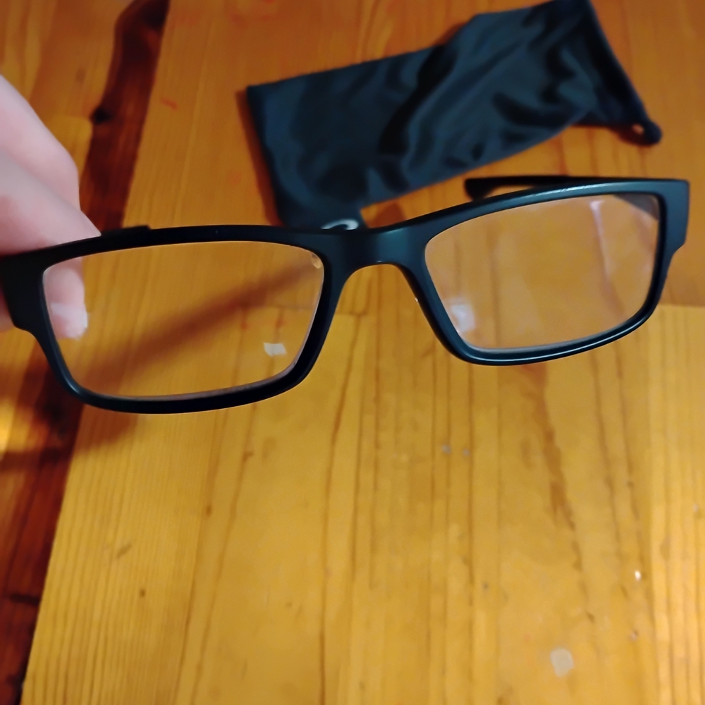 Oakley Matte Black Rectangular Glasses Frames - image 3